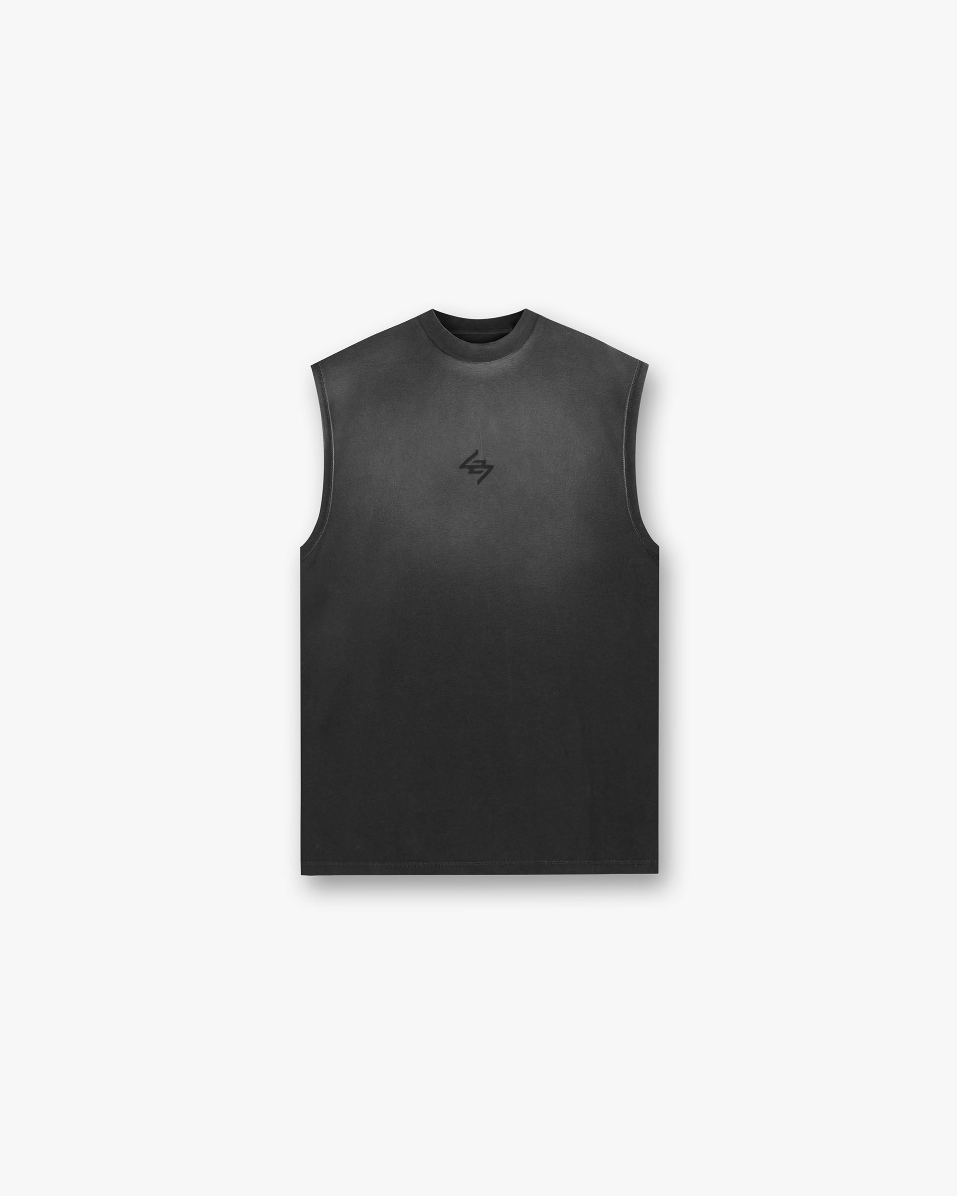 247 Motion Oversized Tank Top - Aged Black | Comfortable Loose Fit Women's T-Shirt for Casual Wear, Gym & Summer Outfits