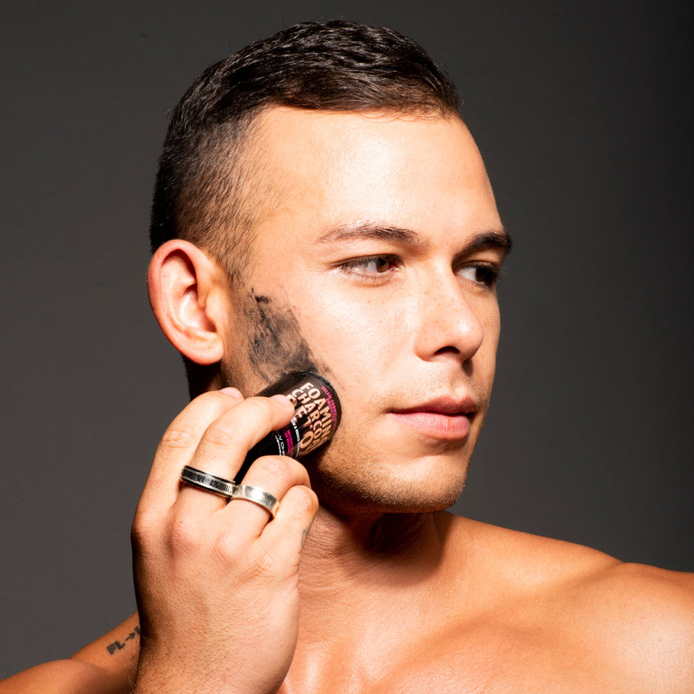 Andrew Christian Foaming Charcoal Detox Cleansing Stick - Deep Pore Cleanser for Men & Women | Perfect for Travel, Gym & Daily Skincare Routine
