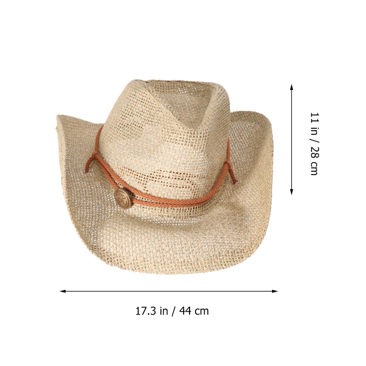 Stylish Khaki Straw Visor Hat for Women - Sun Protection Bucket Hat with Wide Brim - Perfect for Beach, Fishing, and Outdoor Summer Activities