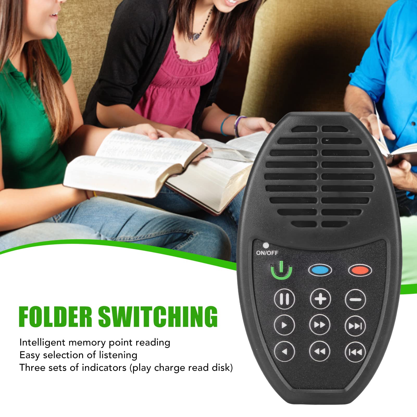 Portable 4G Bible Reader with Solar Charging & Loud Speaker for Home & Travel