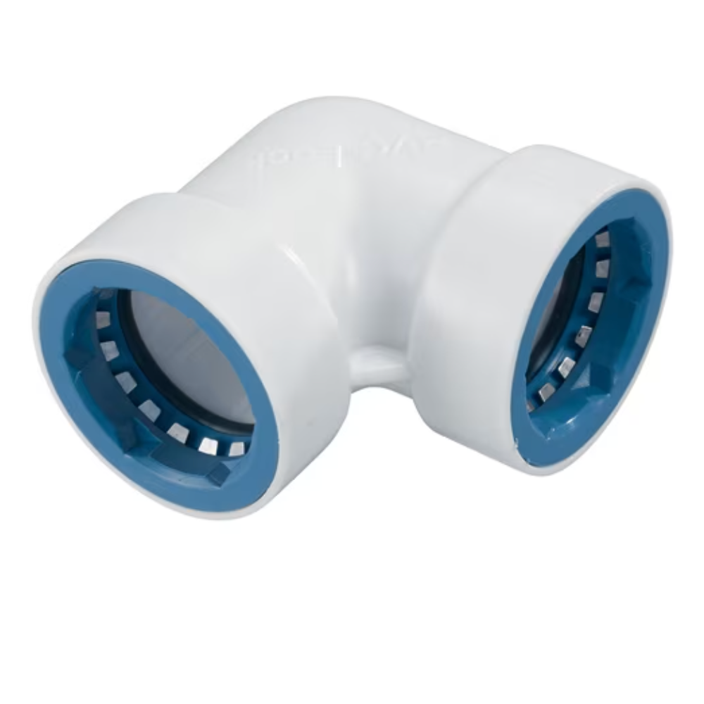 Hydro Rain PVC Lock 90 Degree Elbow Fitting - Durable Irrigation Connector for Garden Sprinkler Systems & Drip Watering Kits - Perfect for Lawn, Landscape & Agricultural Watering Solutions