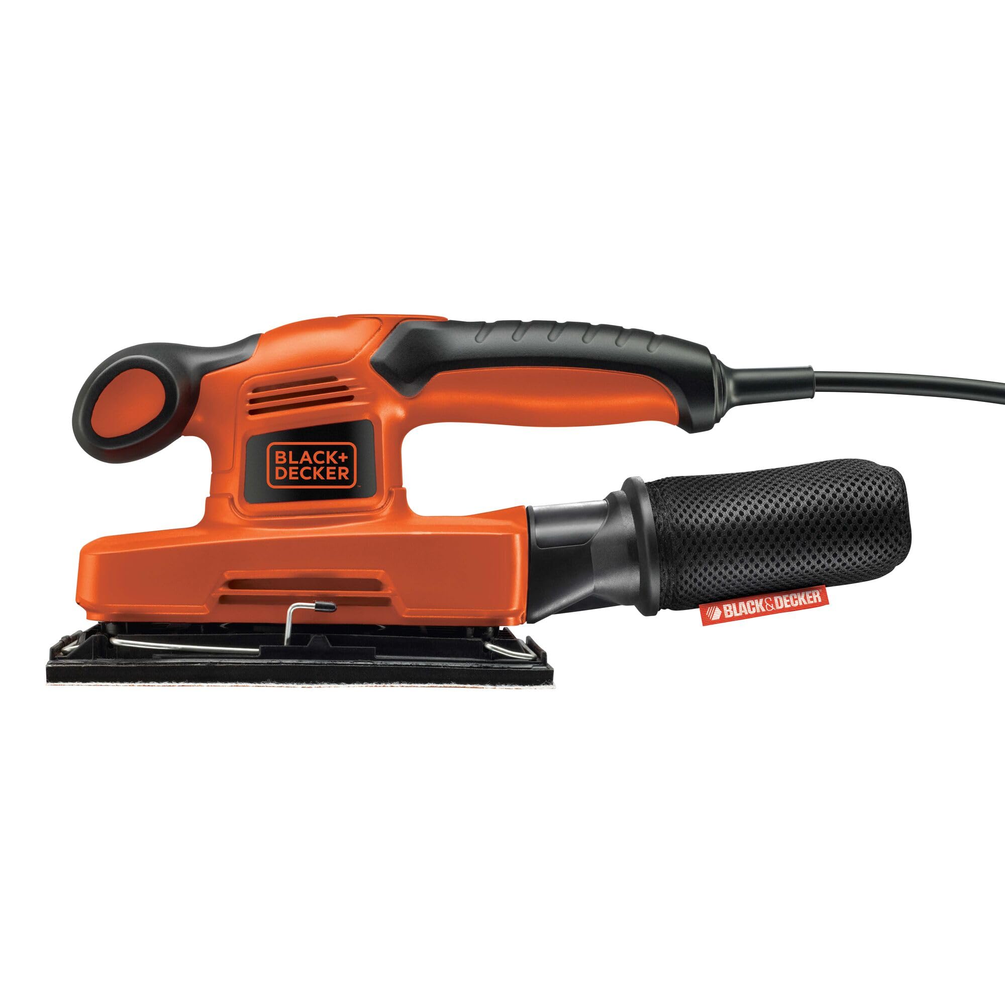 BLACK+DECKER KA320EKA Electric Power Sander - 3.0 Amp, 1/4 Sheet Palm Sander with Dust Collection - Perfect for Woodworking, Sanding Furniture, DIY Home Projects & Smoothing Surfaces
