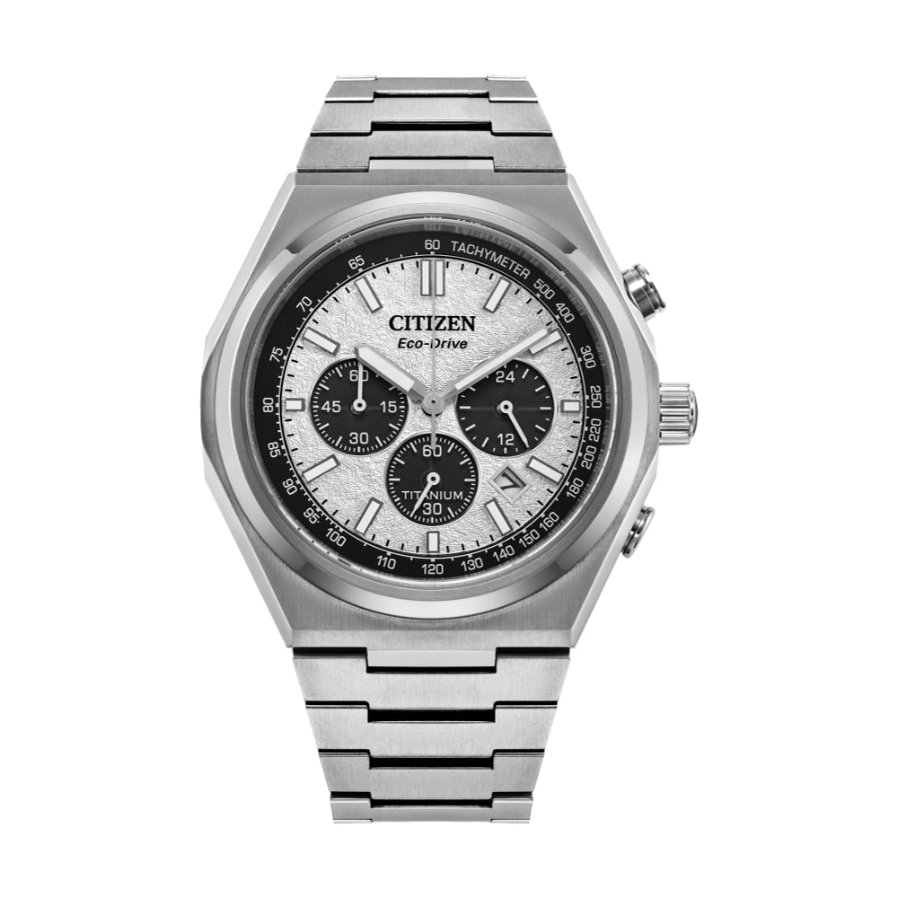 Forza Chrono Super Titanium 42.4mm Silver Watch with Bracelet - Perfect for Business, Casual Wear & Special Occasions
