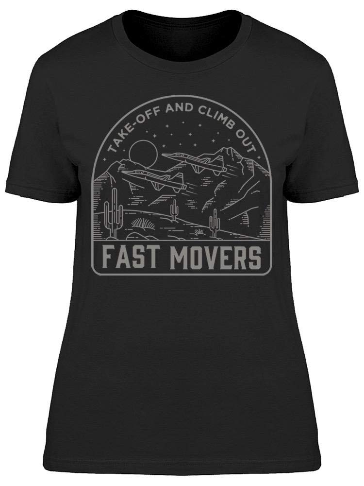 Smartprints Fighter Plane Line Fast Movers T-Shirt for Women - Stylish Graphic Tee for Casual Wear, Street Fashion & Aviation Enthusiasts