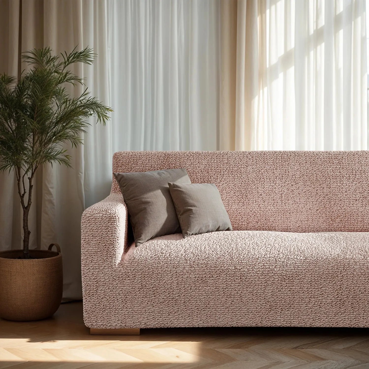 2 Seater Loveseat Slipcover - Soft Microfiber Fabric - Perfect for Living Room, Bedroom & Home Decor