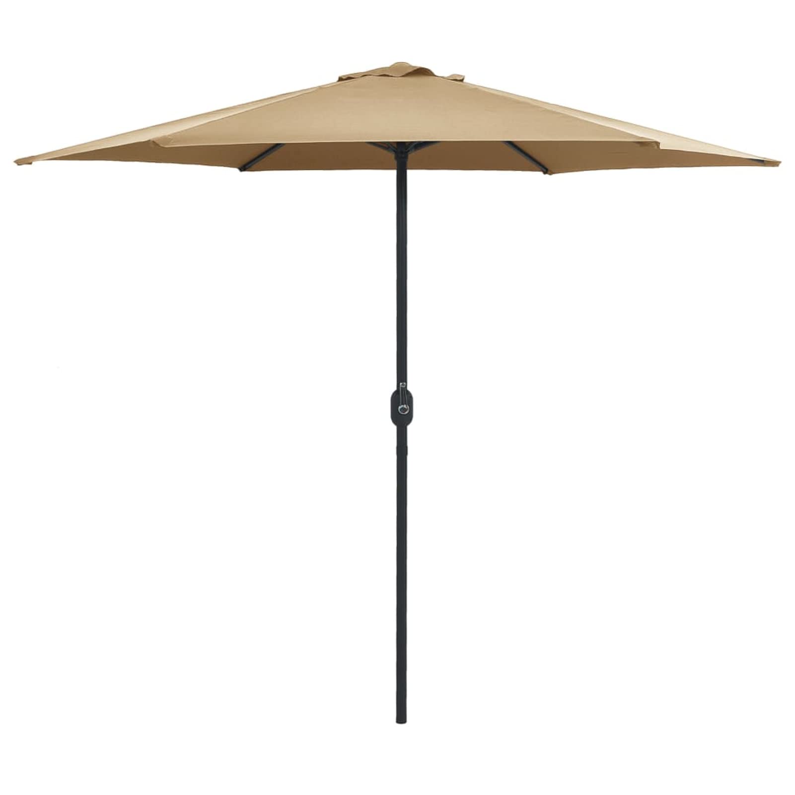 Tidyard 9ft Outdoor Patio Umbrella with Aluminum Pole - Folding Sun Shade Parasol in Taupe for Backyard, Poolside, Garden, Terrace - Waterproof & UV Protection - Perfect for Outdoor Dining, Lounging & Commercial Use (106.3