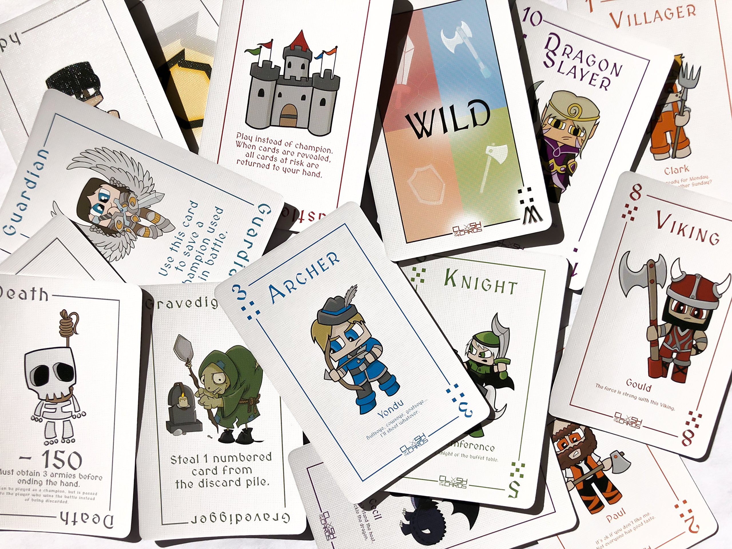 Blue Wasatch Games Clash of The Cards - Strategic Card Battle Game for Adults, Teens & Kids | Match, Collect & Build Armies with Action Cards | Perfect for Family Game Nights & Party Entertainment