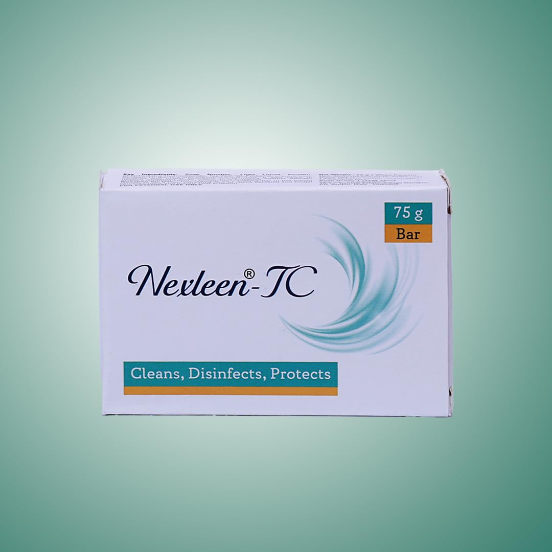 Nexleen Tea Tree Oil Soap Bar - 75g for Body Odor Control, Skin Infection Protection & Deep Cleansing | All Skin Types | Natural Disinfectant for Daily Shower, Gym & Travel Use
