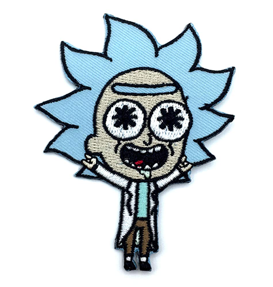 Rick and Morty Tiny Rick Patch - Embroidered Iron-On Clone Kid Applique for Jackets, Hats & Backpacks | Cartoon TV Show Merchandise