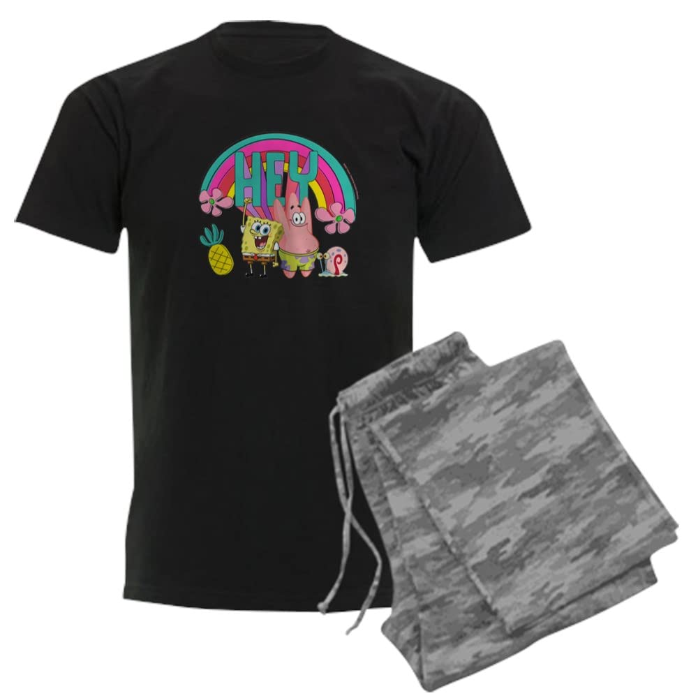 Spongebob Squarepants Hey Pajama Set for Kids - Soft Cotton Sleepwear with Funny Cartoon Print - Perfect for Bedtime, Sleepovers & Family Movie Nights