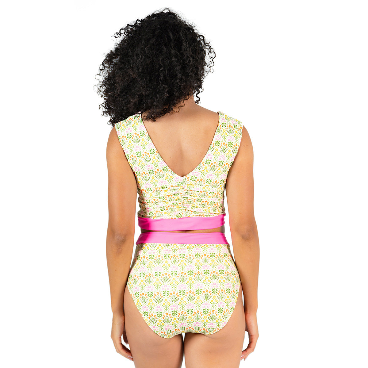 V Neck Gathered Tankini Top for Women - Sexy Swimwear with Adjustable Straps & Supportive Fit - Perfect for Beach, Pool & Summer Vacations