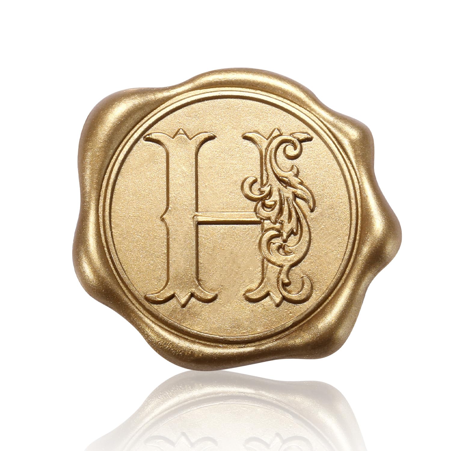 50pcs Self-Adhesive Gold Alphabet Wax Seal Stickers for Wedding Invitations, Christmas Cards & Party Decor - Premium Bronze Letter Seals for Envelopes, DIY Crafts & Vintage Style Stationery