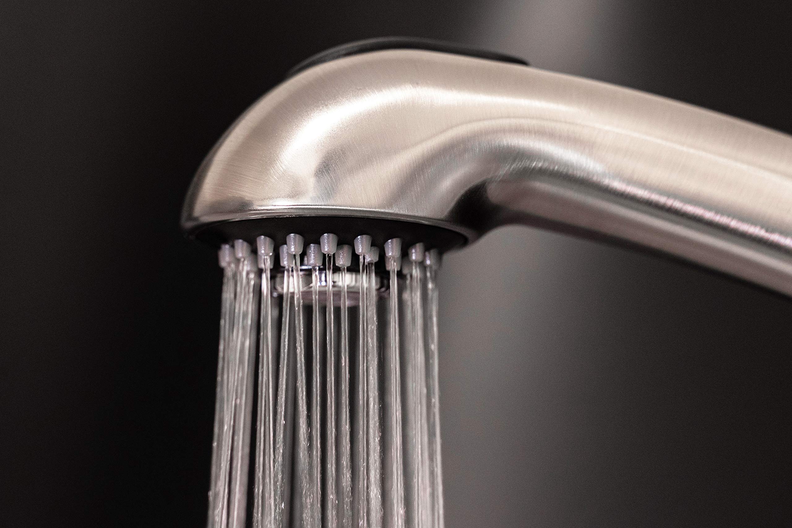 Durable RV Pull-Out Kitchen Faucet - Brushed Nickel for Sinks & RVs