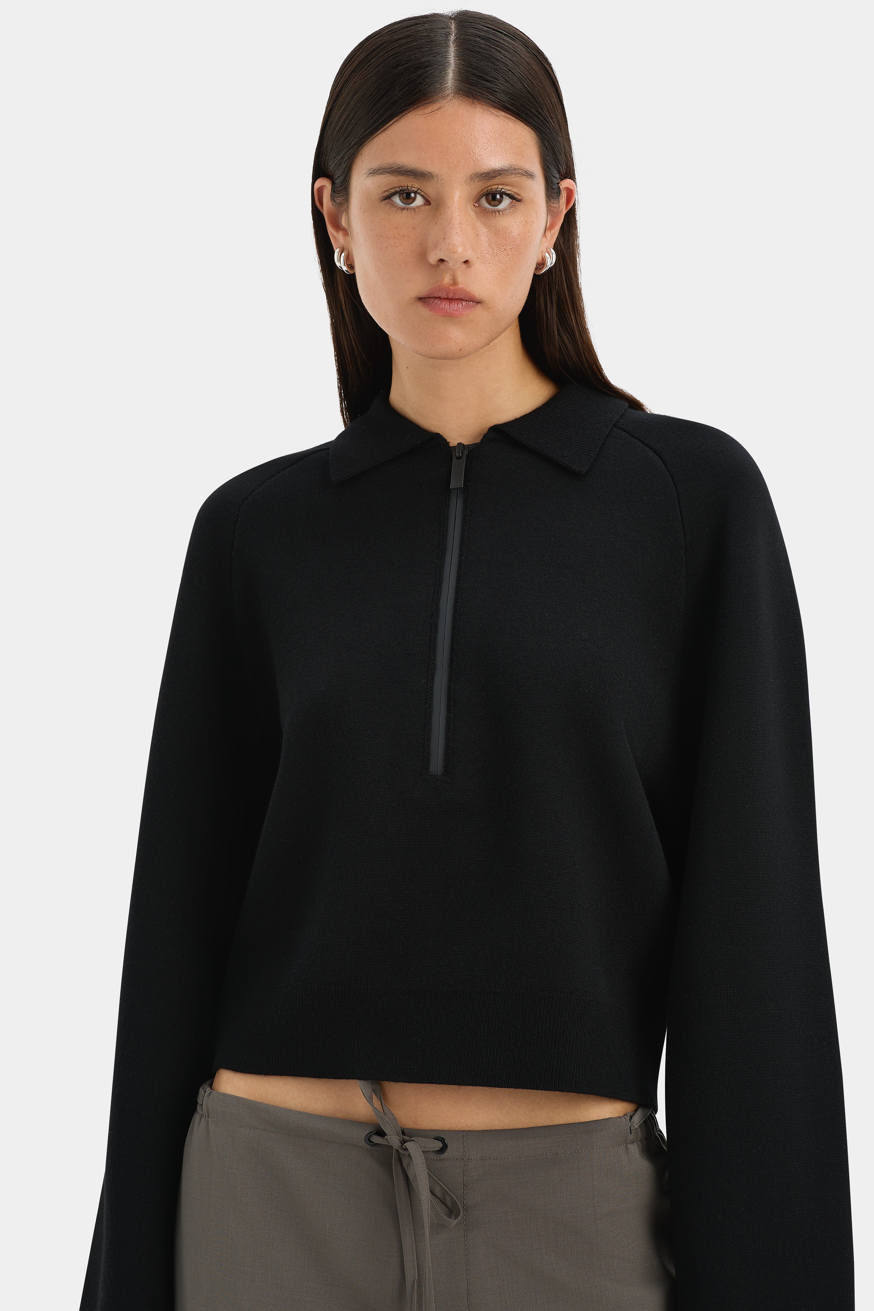 Stylish Ribbed Neck Sweater for Women - Cozy Knit Pullover for Casual Wear & Layering | Perfect for Fall & Winter Outfits