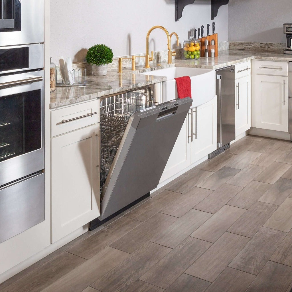 BREDA 24 Inch Panel Ready Tall Tub Dishwasher - Stainless Steel Interior, Energy Star Certified (Model LUDWT30150) for Modern Kitchens and Open-Concept Homes