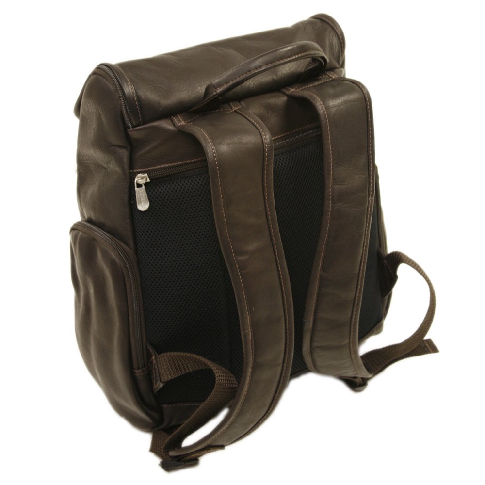 Durable Multi-Pocket Laptop Backpack for Men & Women - Chocolate Brown, Fits 15.6 Inch Laptop - Perfect for Work, Travel & College Students