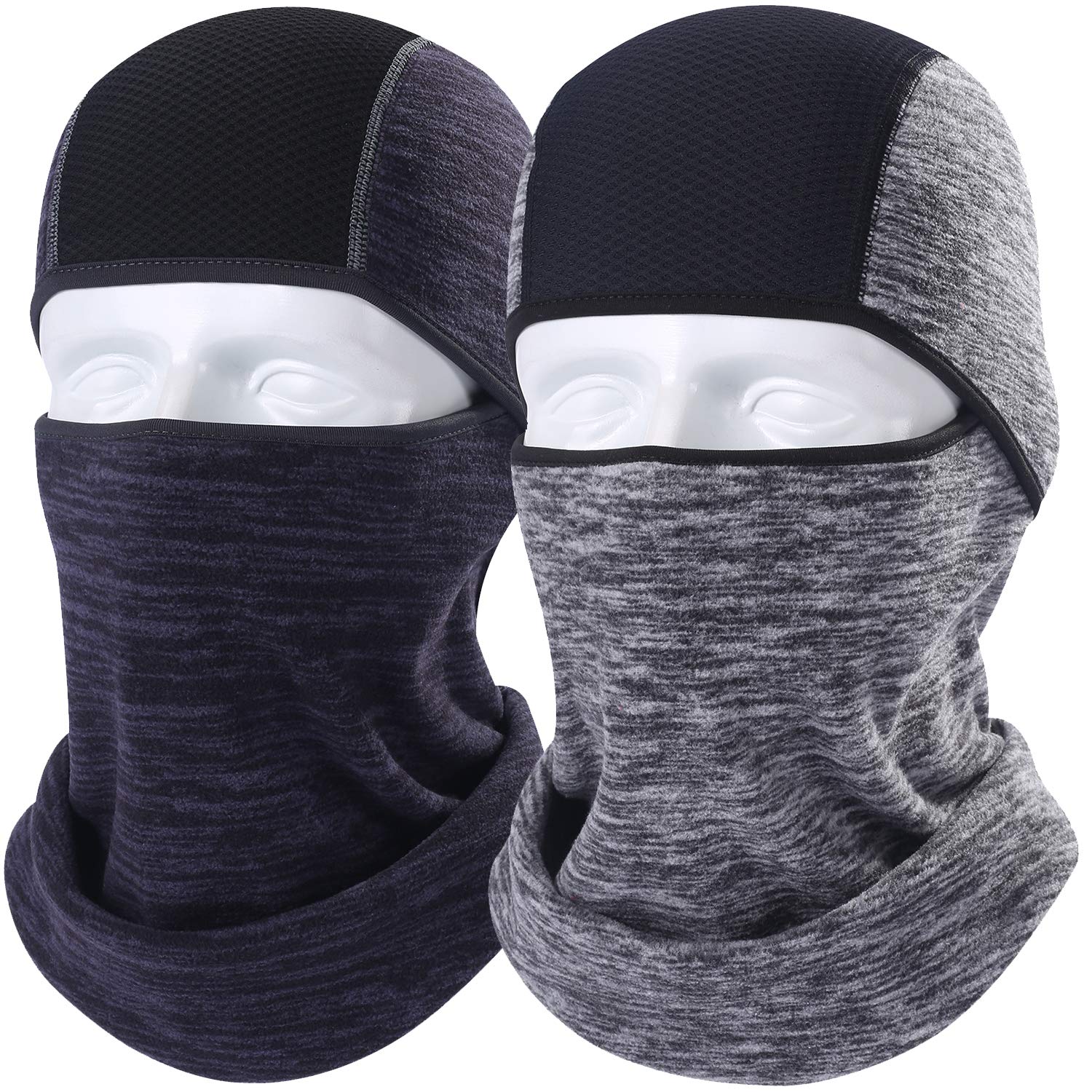 AXBXCX Original Double Layer Fleece Neck Warmer Balaclava - Heavyweight Winter Face Mask for Skiing, Snowboarding & Outdoor Activities