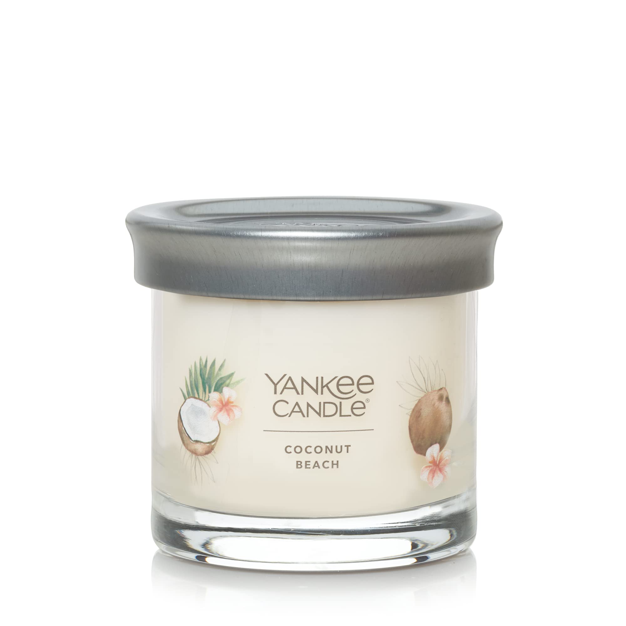 Yankee Candle Coconut Beach Scented Candle - 4.3oz Small Tumbler, Single Wick, 20+ Hours Burn Time - Perfect for Home, Office & Relaxation