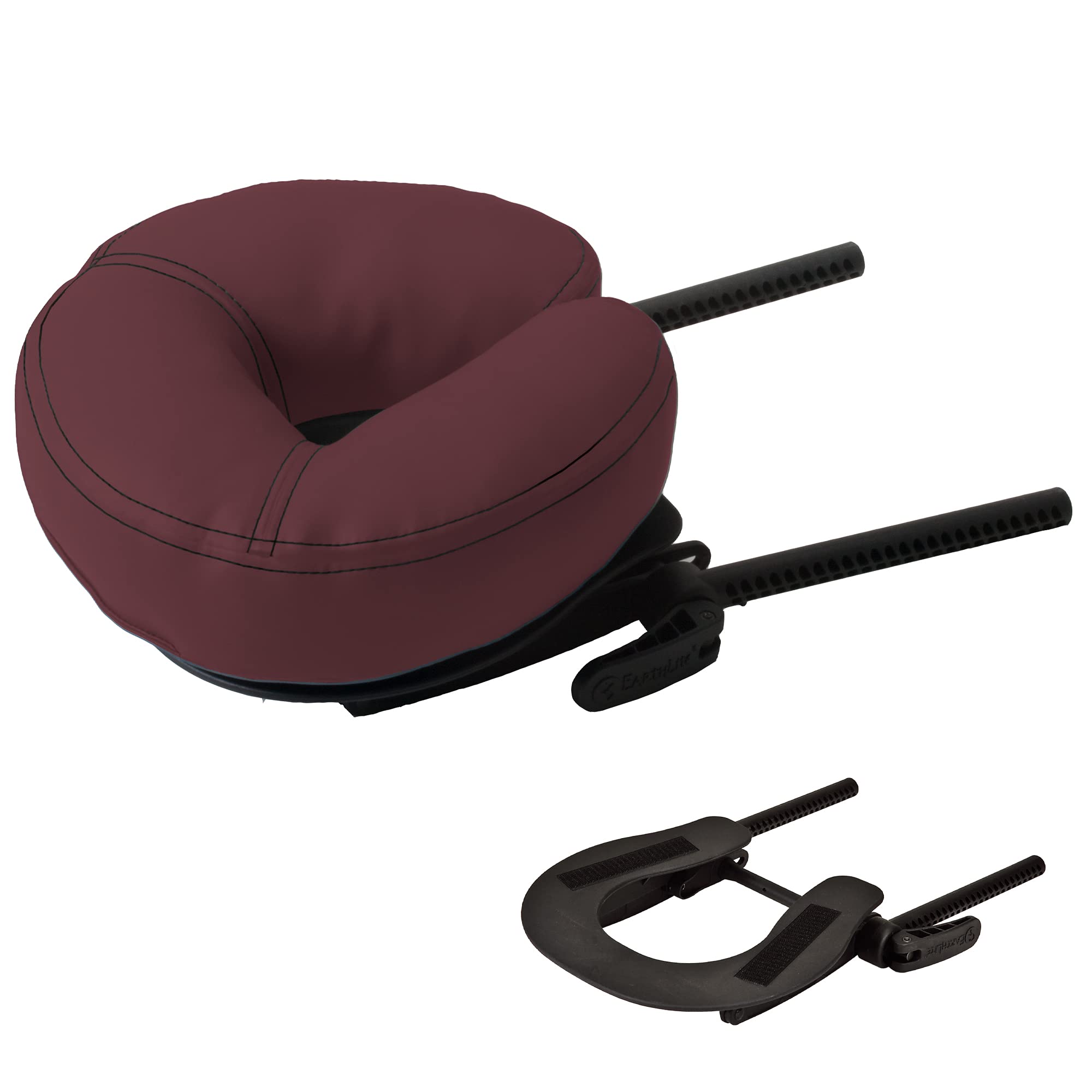 EARTHLITE Deluxe Adjustable Massage Table Face Cradle with Comfortable Face Pillow - Professional Headrest Platform for Massage Tables & Chairs - Perfect for Spa, Clinic, and Home Relaxation