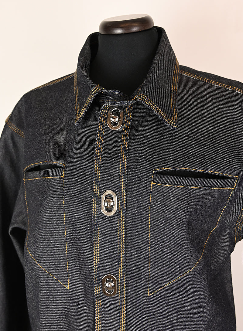 Bottega Veneta Denim Jacket Size 40 - Stylish Women's Fashion for Casual Outings & Date Nights
