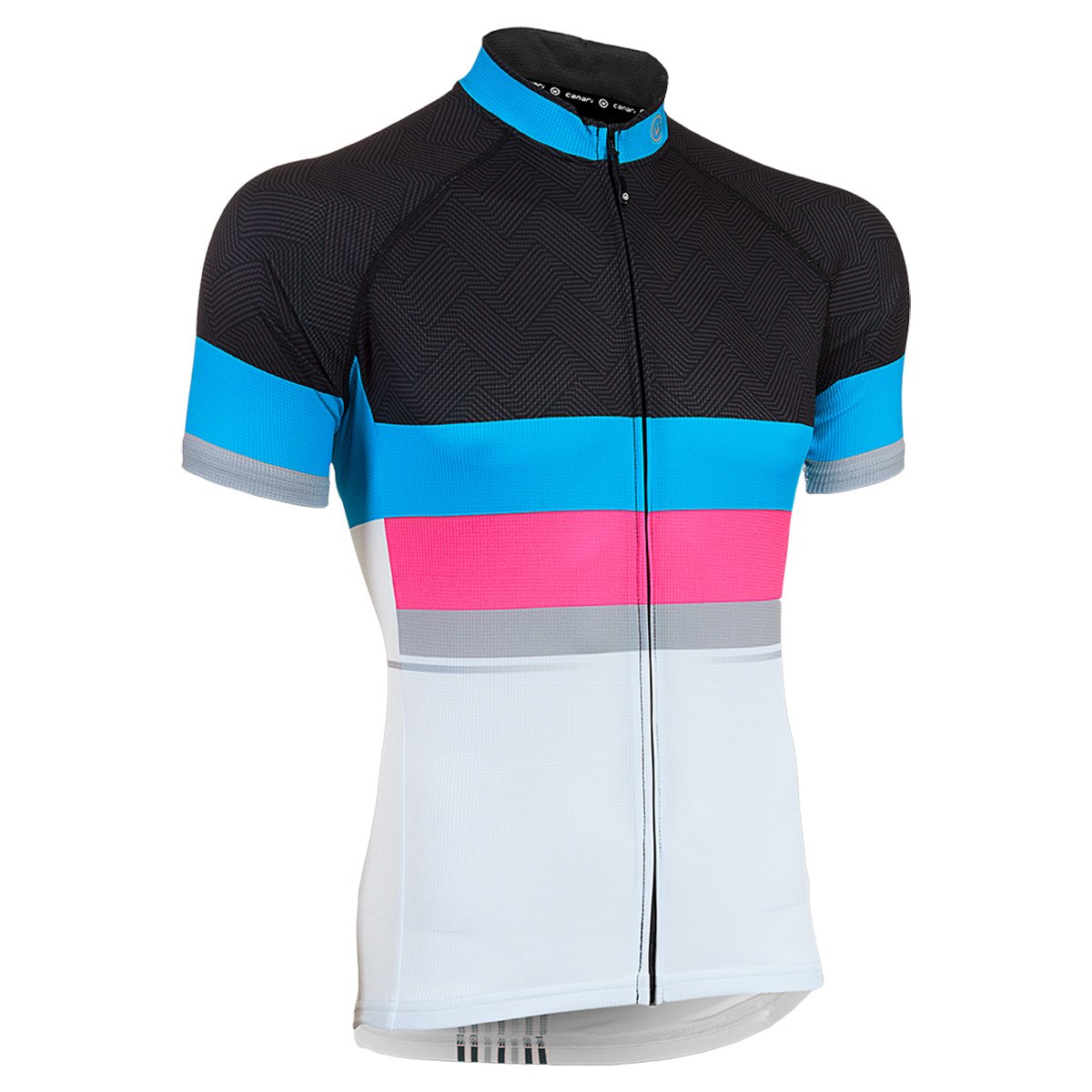 CANARI Men's Del Mar Jersey - Lightweight & Breathable Cycling Shirt for Men - Perfect for Road Biking, Mountain Biking & Outdoor Sports