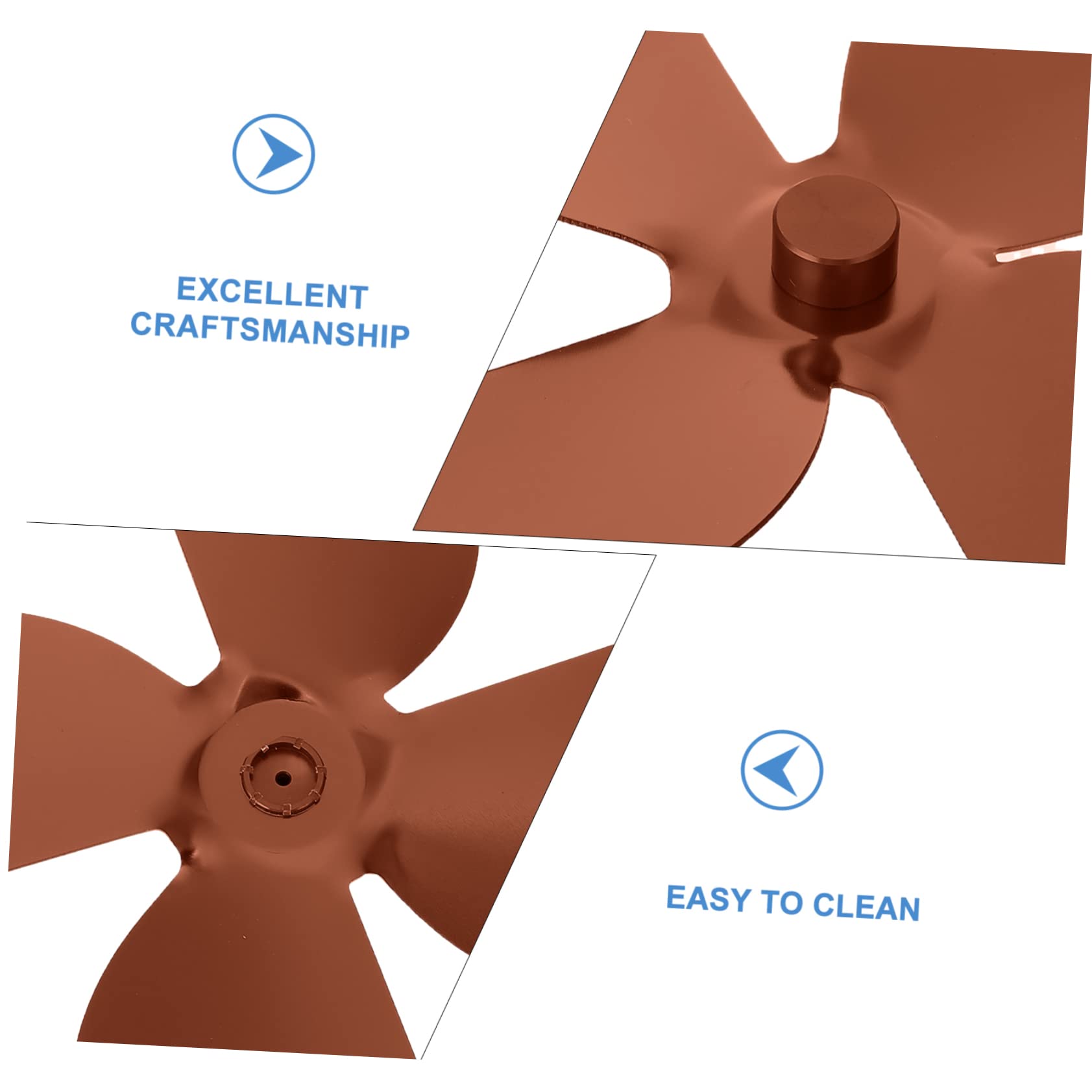Ciieeo 3 Sets Oscillating Stove Heating Fan - Aluminum Cooktop Cooling Fan Accessories for Kitchen, Camping & Outdoor Cooking