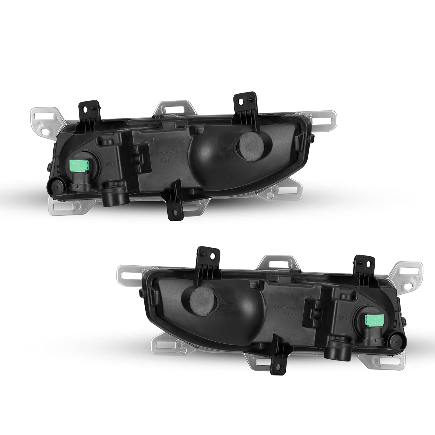ROXX Fog Lights Assembly for 2020-2025 Nissan Titan - Chrome Bezel Fog Lamps with Wiring Kit, Switch & H8 Halogen Bulbs (Driver & Passenger Side) | Enhanced Visibility for Night Driving & Bad Weather Conditions
