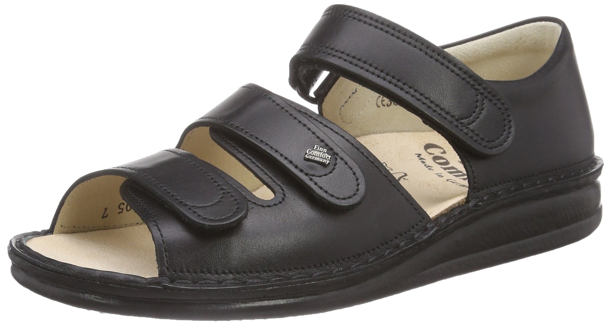 Finn Comfort Unisex Strappy Sandals with Adjustable Ankle Strap - Premium Comfort Walking Shoes for Men & Women - Perfect for Travel, Beach & Summer Outfits