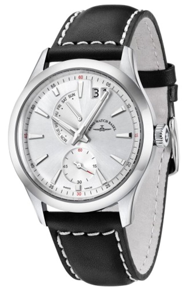 Zeno Men's Watch Grey Dial Big Date Quartz for Business & Casual Wear