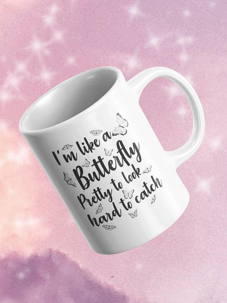 Butterfly Mug - Unique Ceramic Coffee Cup with Colorful Butterfly Design - Perfect for Tea, Coffee, or Hot Chocolate at Home or Office