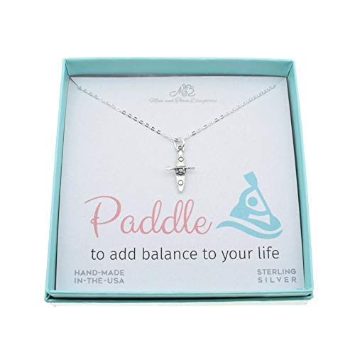Sterling Silver Kayak Necklace for Women - Elegant Kayaking Jewelry Pendant Gift - Perfect for Kayaking Enthusiasts & Outdoor Lovers