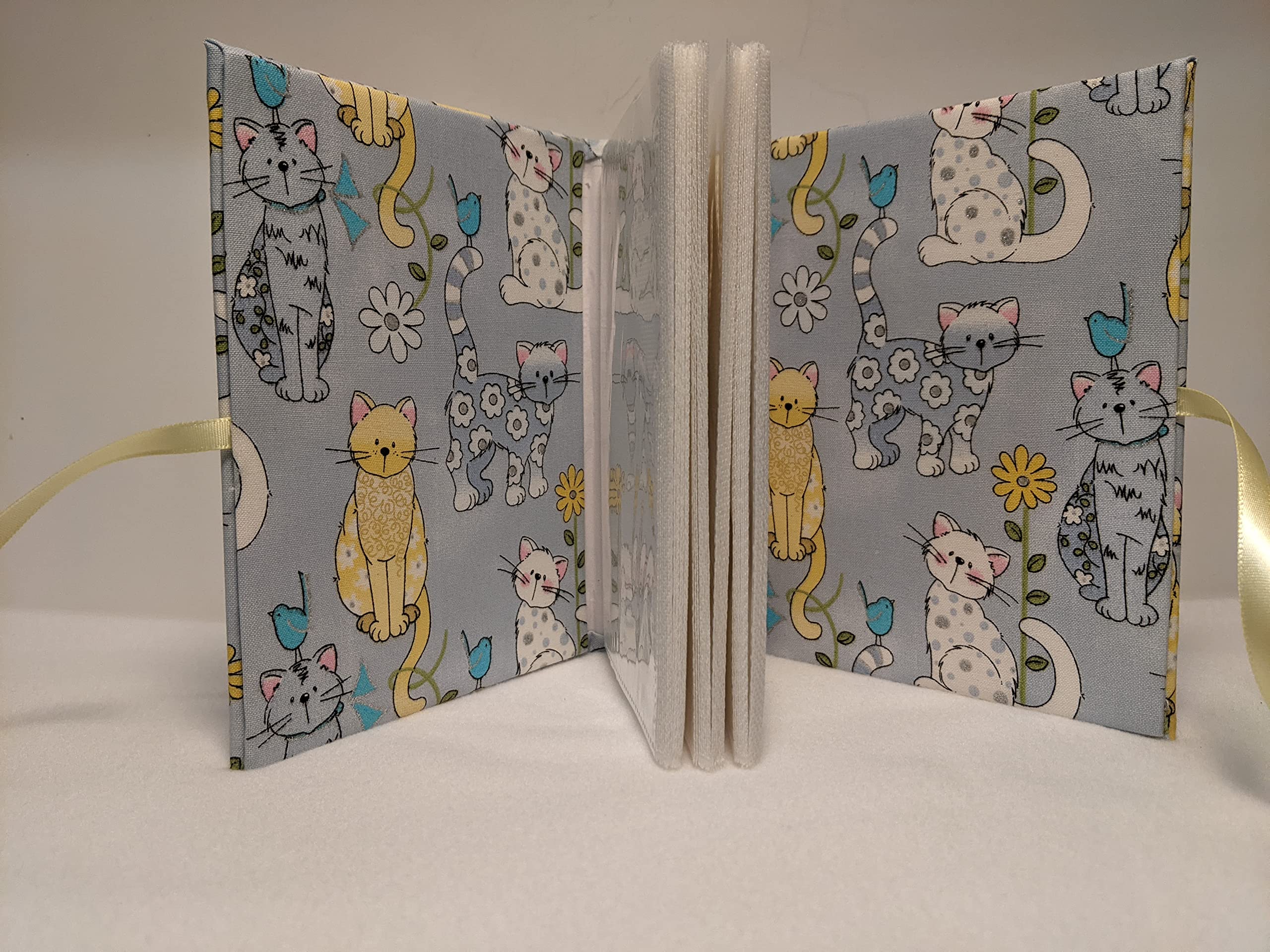 Custom Kitten Photo Album - Holds 100 4x6 Photos - Handmade Cat Scrapbook - Perfect for Pet Memories, Baby Shower Gifts & Wedding Keepsakes