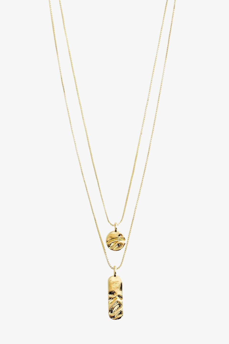 Blink Recycled 2 in 1 Gold Plated EOL Necklace - Elegant Layered Pendant Jewelry for Women, Perfect for Everyday Wear & Special Occasions