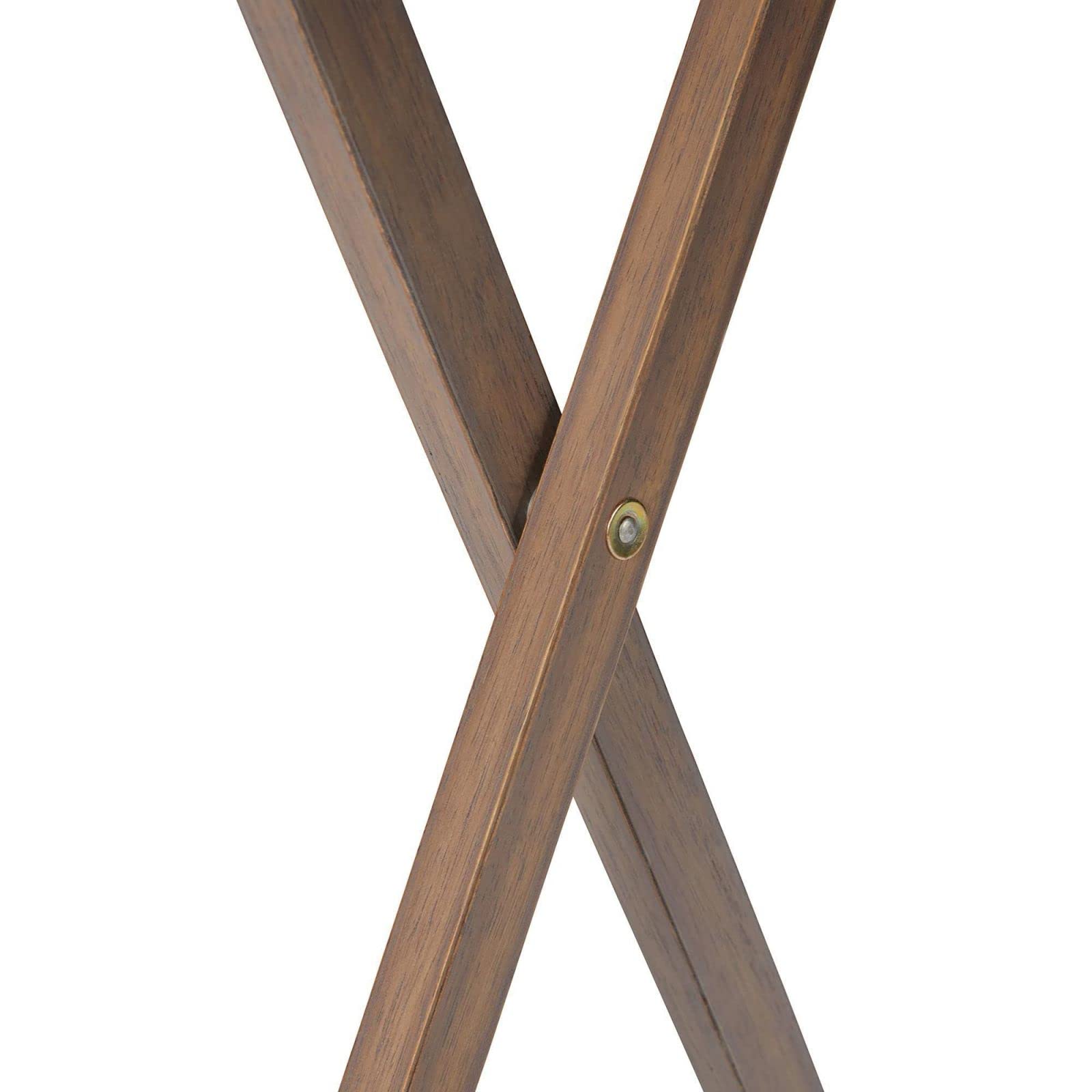 5-Piece Alex Solid Wood Walnut Foldable Snack Table Set - 25.75