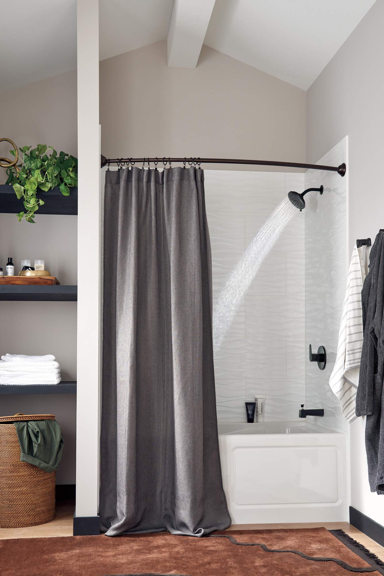 Peerless PTT14419-BL Matte Black Tub and Shower Trim Kit - Bathroom Faucet Set for Shower & Bathtub, Perfect for Modern Home Renovation & Bathroom Upgrade