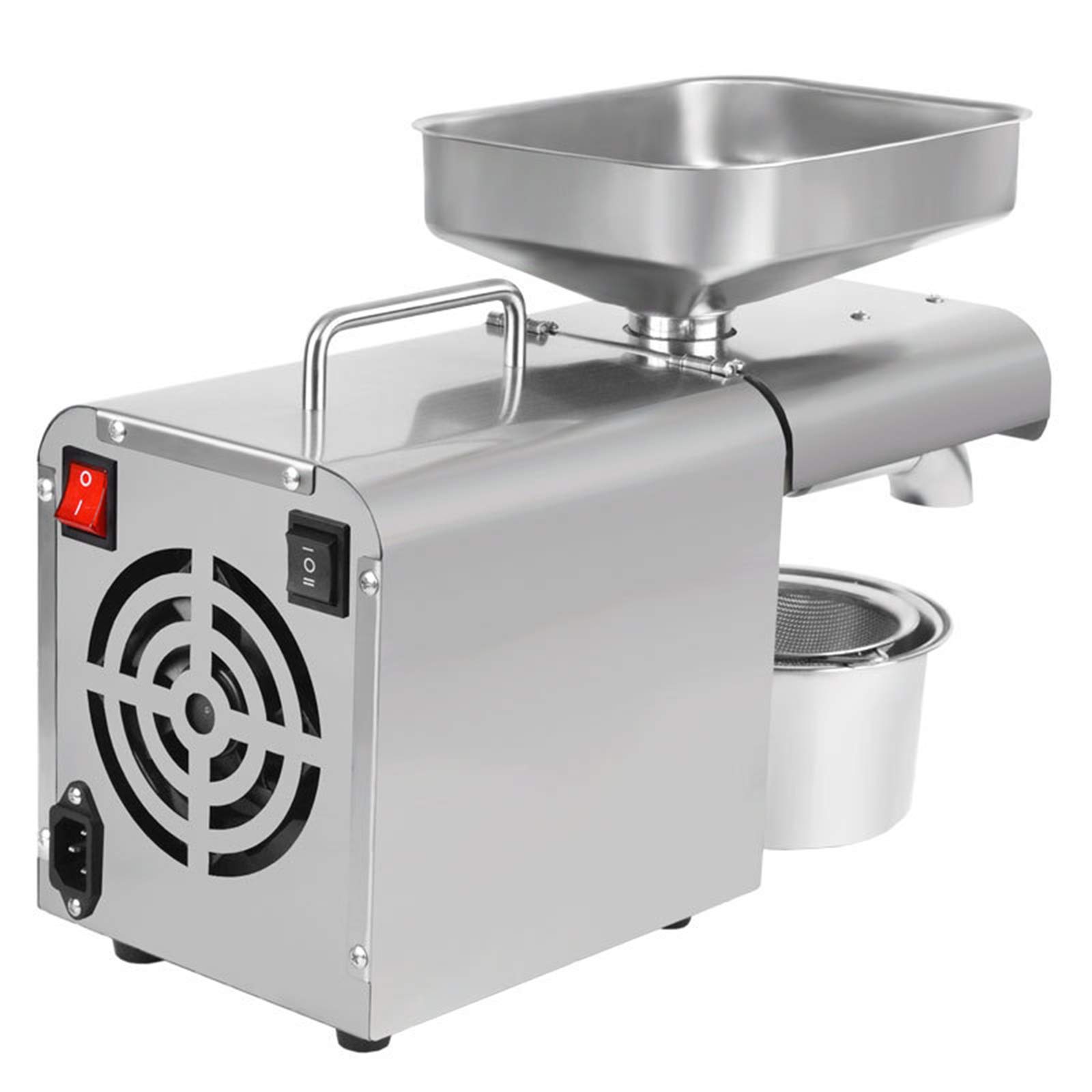 1500W Automatic Coconut Olive Oil Press Machine - Household Peanut, Flaxseed Oil Extractor for Cold & Hot Pressing | Perfect for Home Kitchen, Small Farms & Organic Oil Production