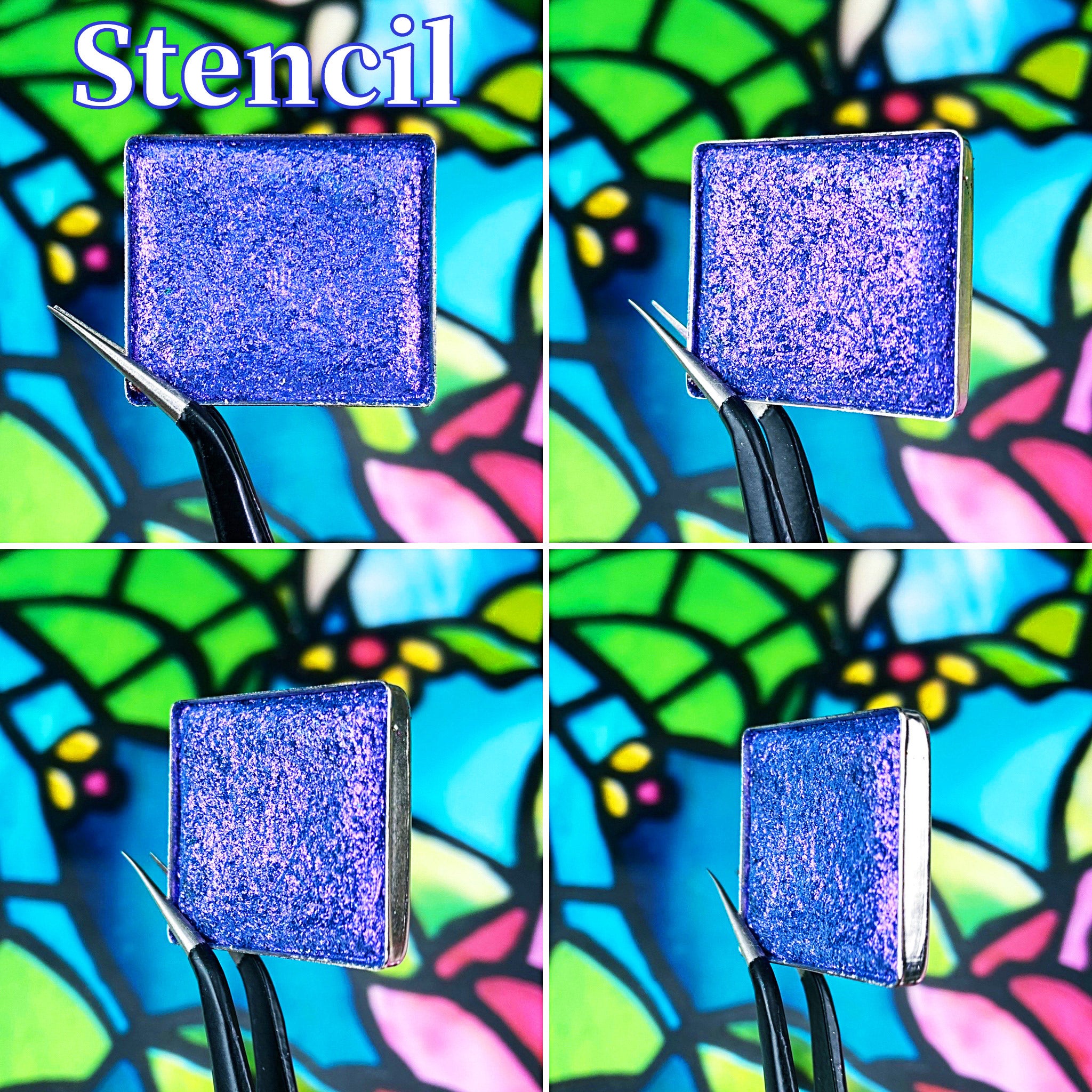 Multichrome Glitter Eyeshadow Palette - Long Lasting Metallic Shimmer Makeup for Party & Night Out - Perfect for Halloween, Cosplay & Special Occasions