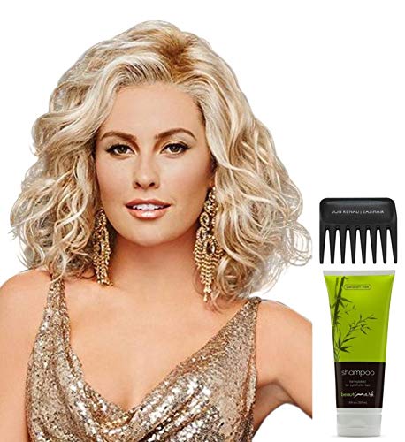 Gabor Radiant Beauty Wig Bundle - 4 Items Including Synthetic Wig, Christy's Wigs Q&A Booklet, BeautiMark Shampoo & Wide Tooth Comb (Color GL16-27SS) - Perfect for Cosplay, Daily Wear & Hair Care Routine
