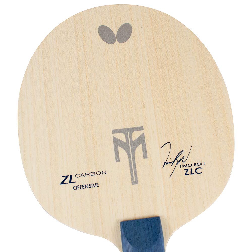Timo Boll ZLC Table Tennis Blade - Professional ZL Carbon Fiber Ping Pong Racket with AN/FL/ST Handle Options | Japanese-Made Premium Butterfly Blade for Competitive Play & Training