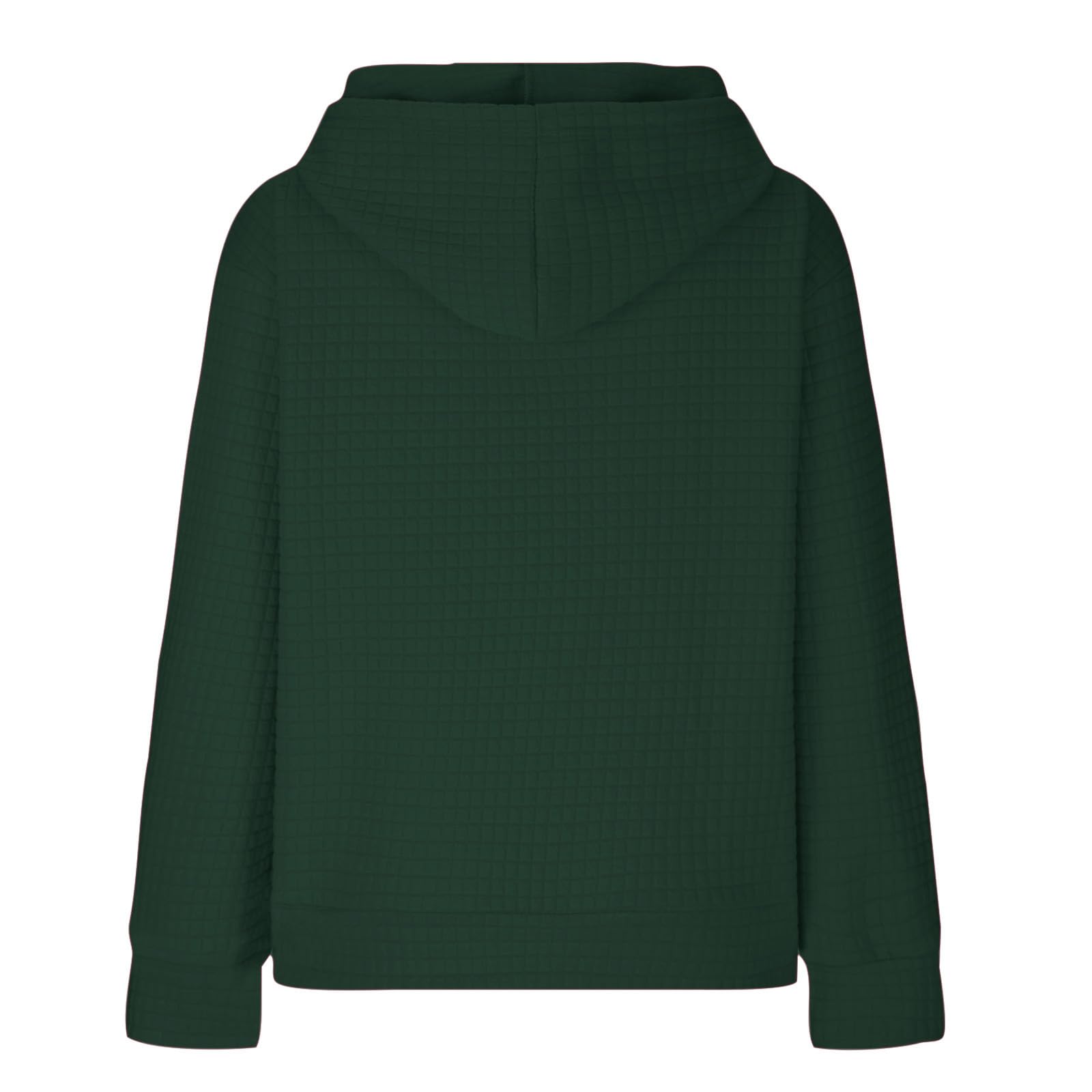 Ceboyel Women's Solid Color Cute Hoodie 2023 | Waffle Knit Sweatshirt | Comfortable Pullover Sweater | Trendy Teen Girls Fashion | Perfect for Casual Wear, School Outfits & Weekend Relaxation