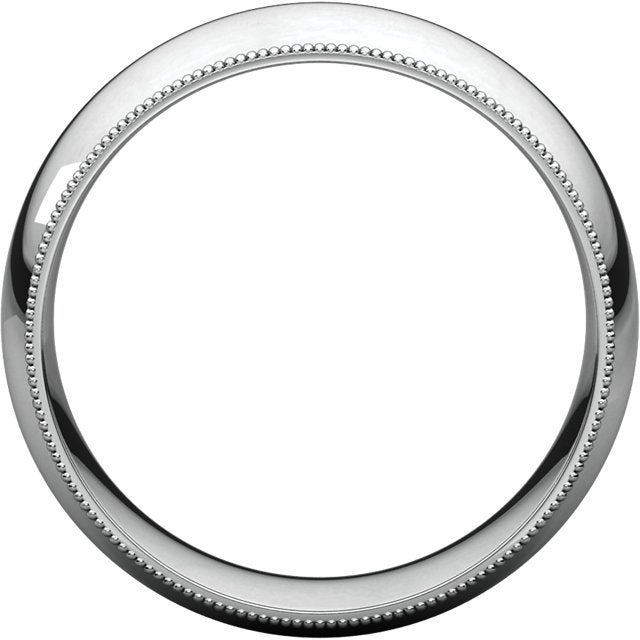 14K Gold 8mm Comfort Fit Milgrain Wedding Band for Men - Perfect for Engagement, Anniversary & Special Occasions