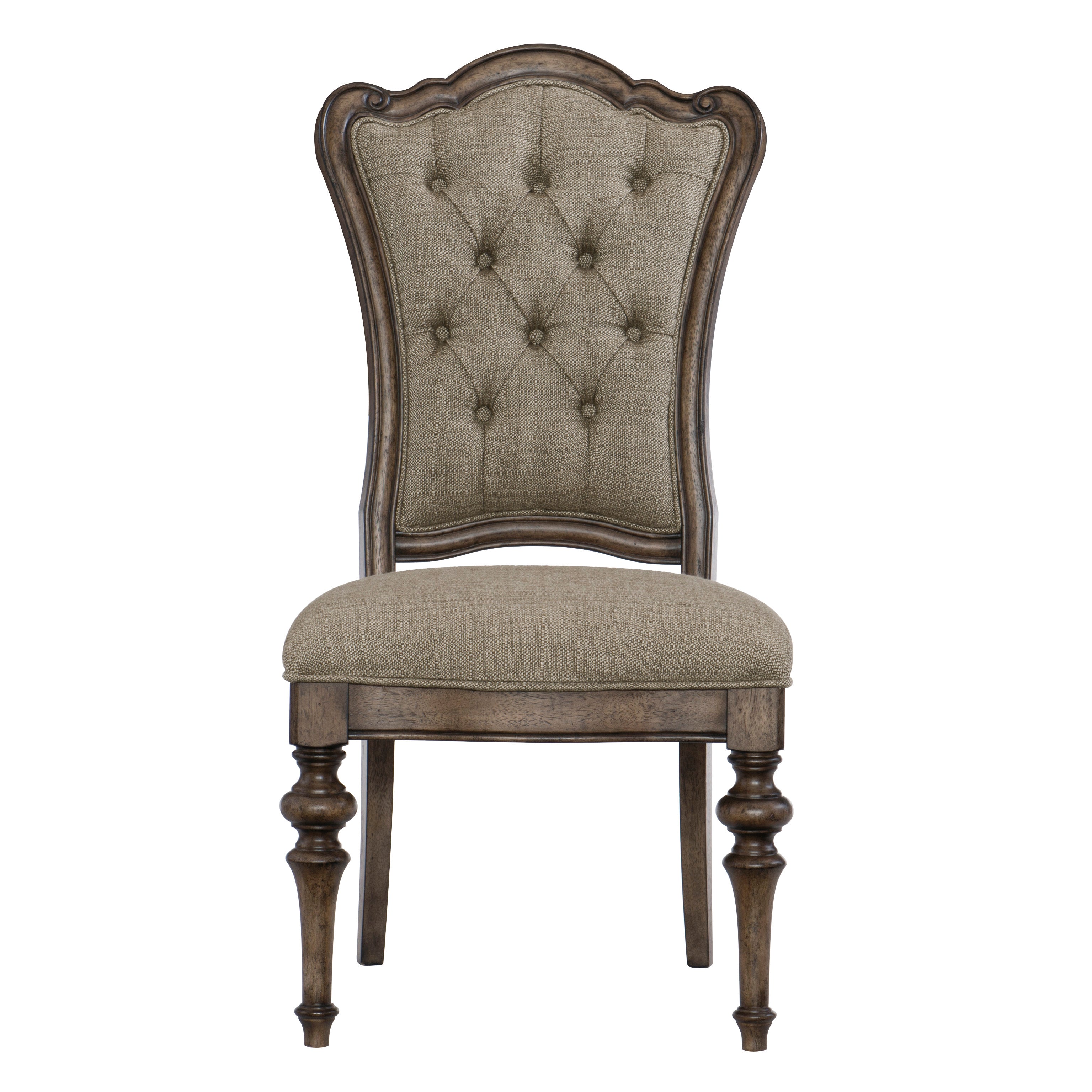Andrea Modern Dining Chair - Brown Wooden Seat with Upholstered Cushion | Perfect for Kitchen, Dining Room & Home Office Furniture
