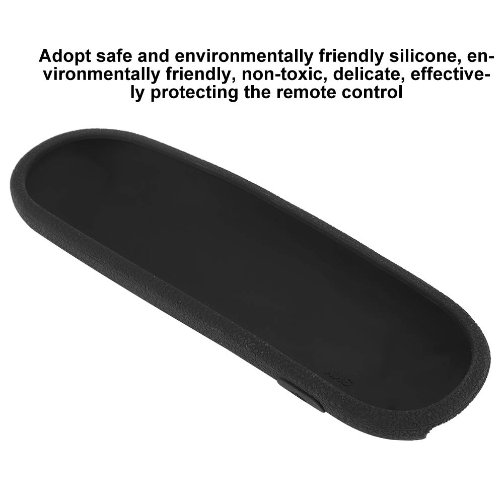 Silicone Anti-Slip Remote Control Cover for Q TV - Protective Case with Lanyard (Black) | Perfect for Living Room, Bedroom & Travel Use