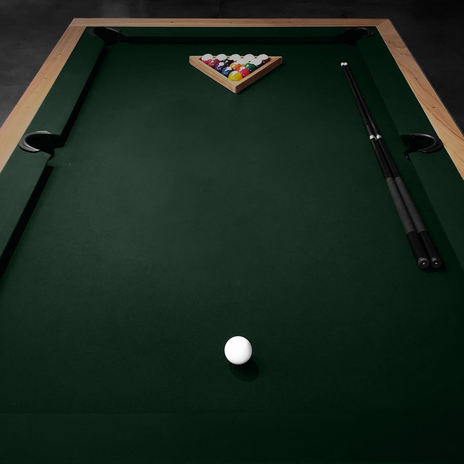 Limited Edition Dark Green Pool Table - Premium Billiards Game Table for Home, Bar & Game Room Entertainment