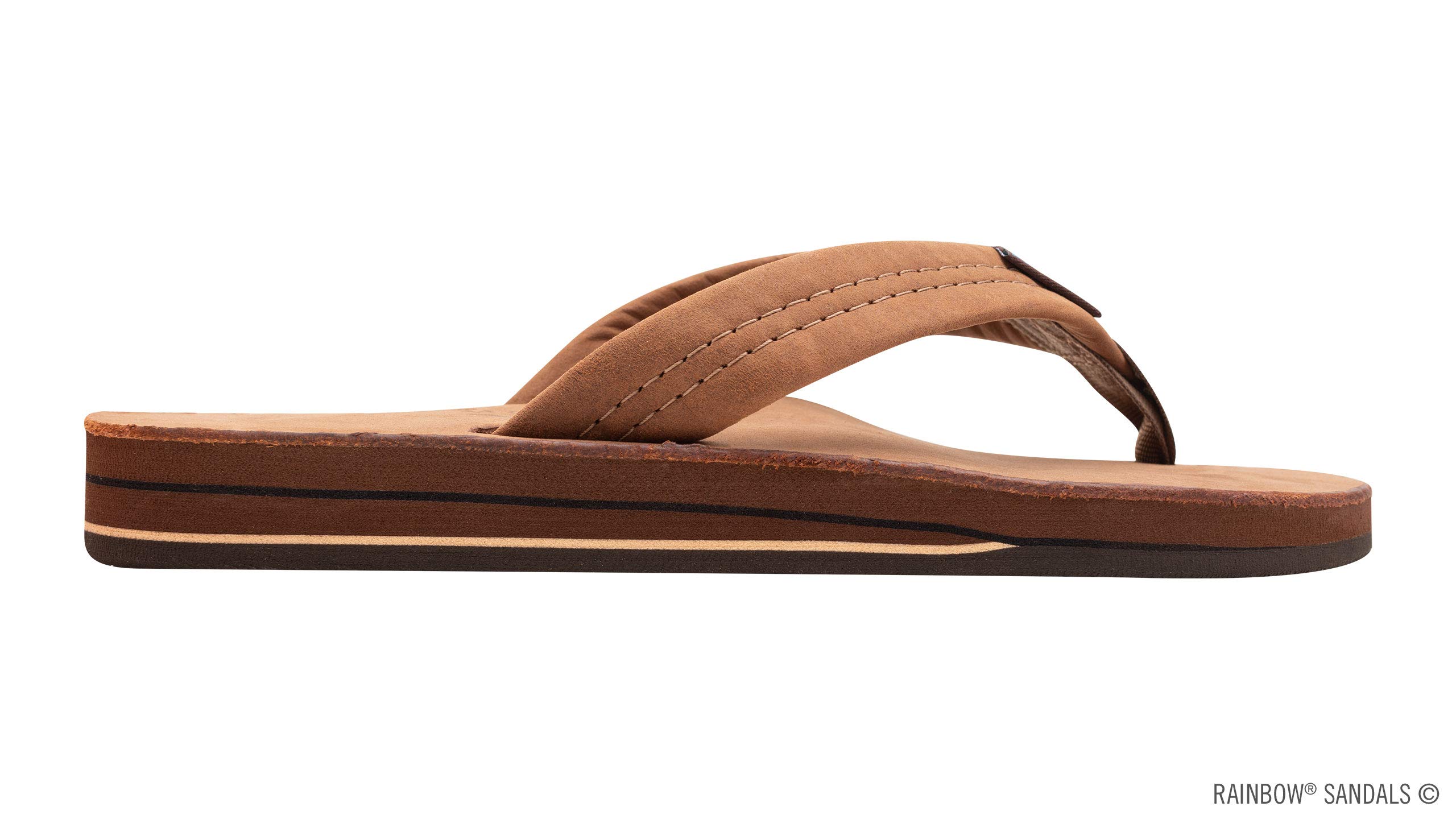 Rainbow Sandals Women's Double Layer Premier Leather Sandals with Arch Support - Comfortable Casual & Beach Footwear for Summer Walking, Travel, and Outdoor Activities
