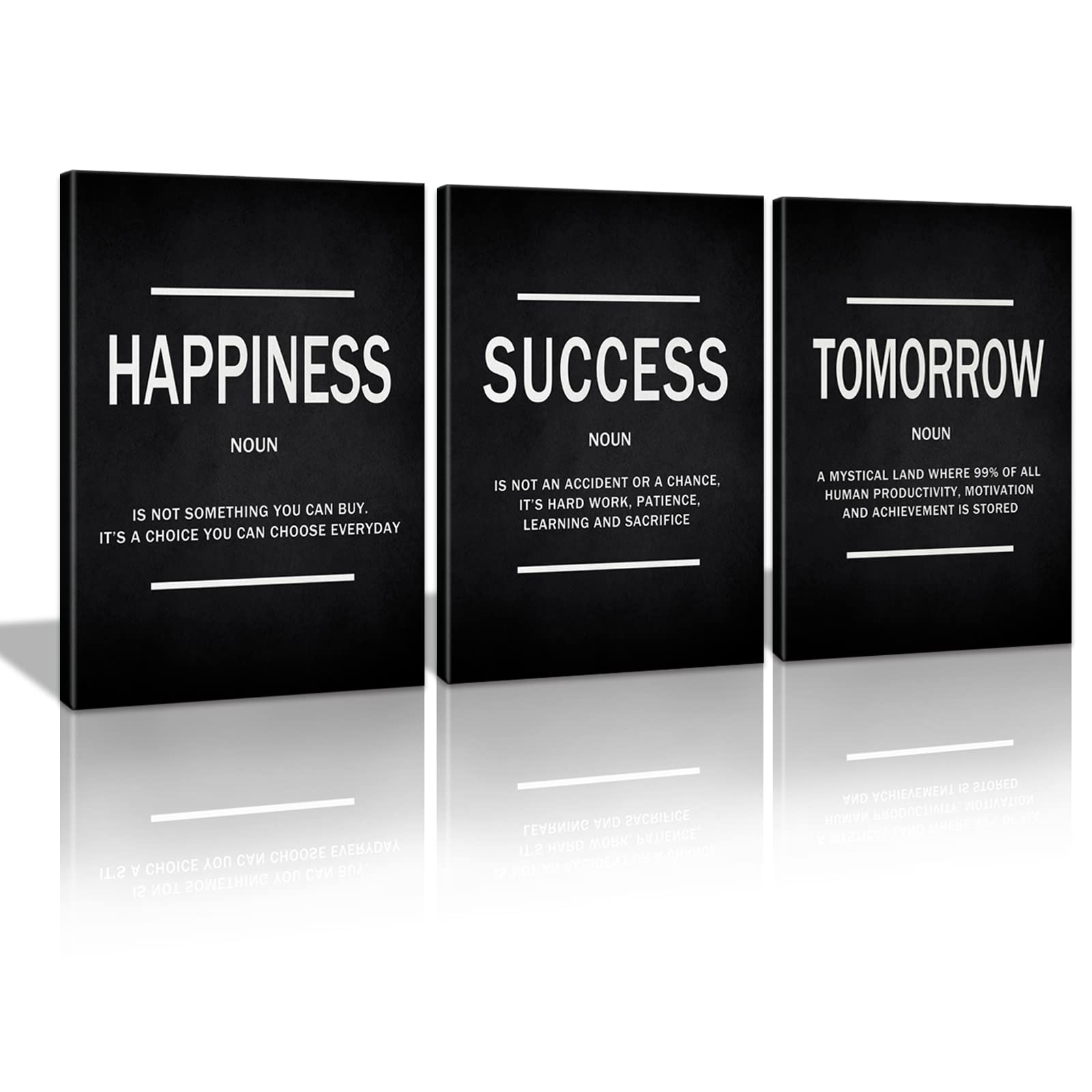 KAWAHONE Motivational Success Quotes Wall Art - Inspirational Entrepreneur Tomorrow Poster for Home, Office & Workplace - Perfect Gift for Business Leaders, Men & Women - Ideal for Home Decor, Office Motivation & Leadership Gifts