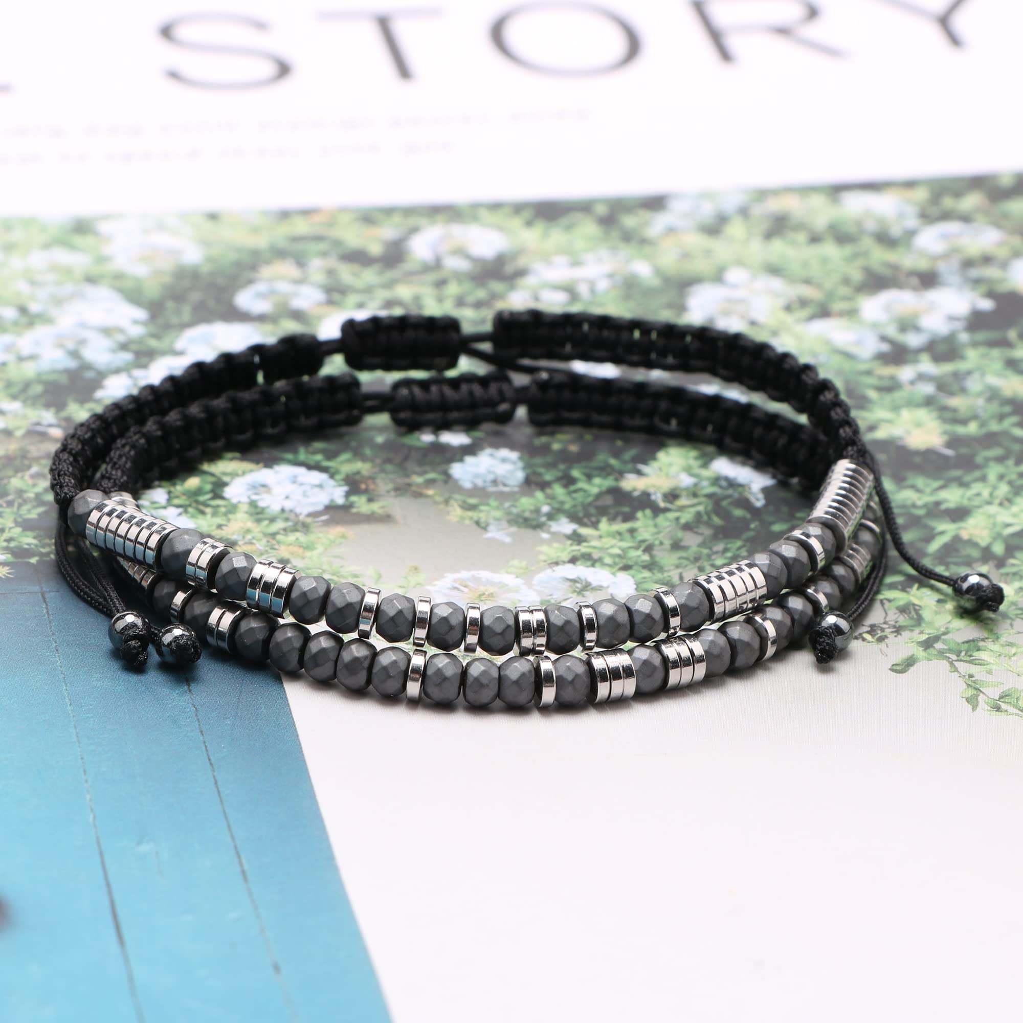 Inspirational Morse Code Bracelet for Women & Men - Adjustable Beaded Wrap Bracelet Jewelry for Birthday, Christmas Gifts (Daughter, Mom, Dad, Sister, Aunt) - Encouragement & Motivational Gift for Everyday Wear, Work, Travel & Special Occasions