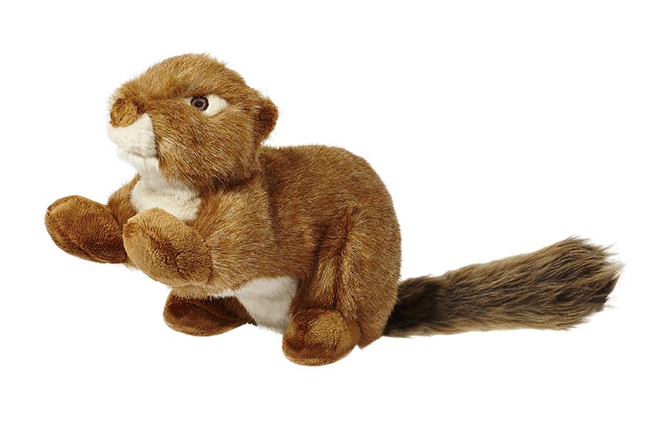Fluff & Tuff SQUEAKERLESS Red Squirrel Dog Toy - Durable Chew-Resistant Plush for Small & Medium Dogs - Perfect for Indoor Play & Outdoor Fetch Games
