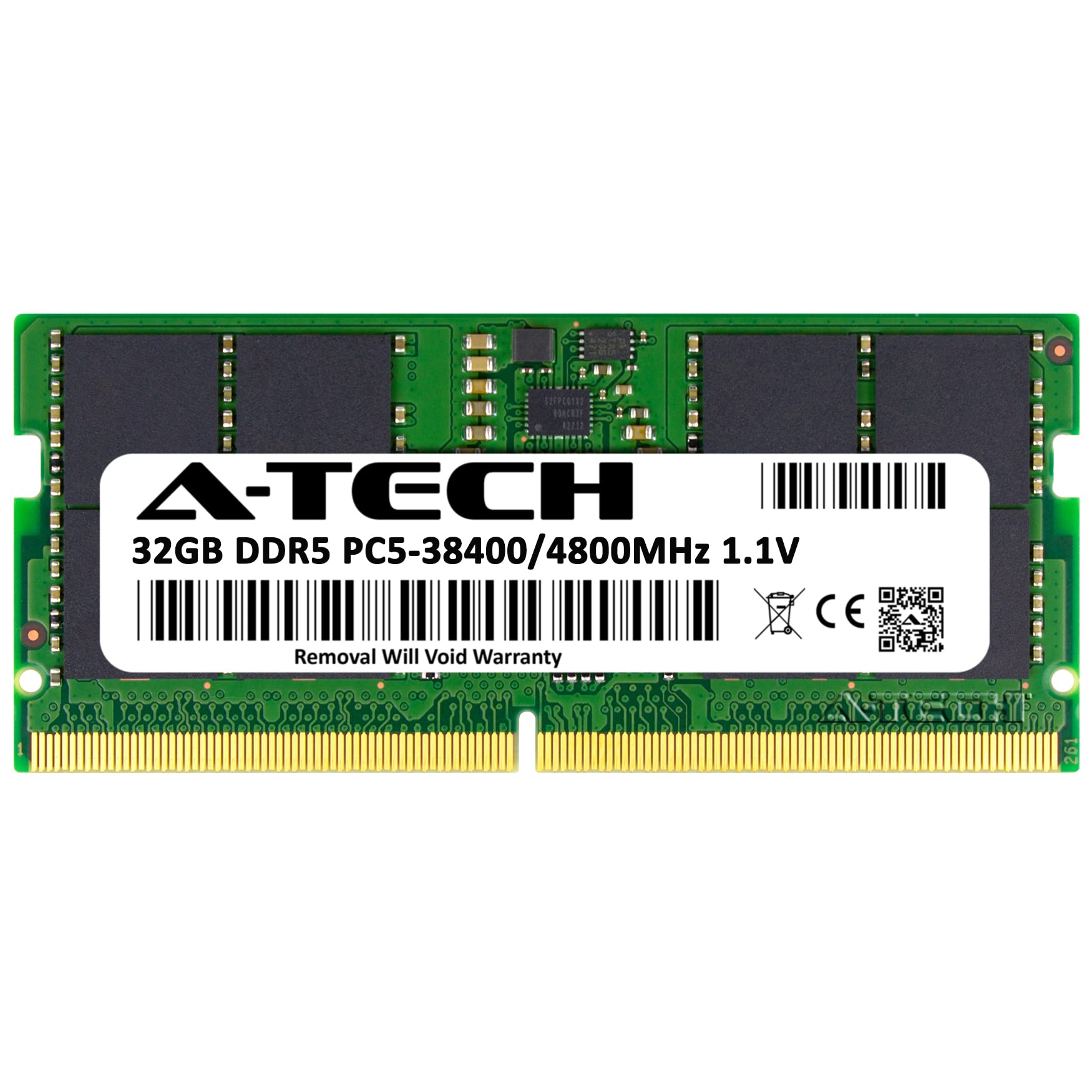 A-Tech 32GB DDR5 4800MHz SODIMM Laptop RAM - Replacement for Samsung M425R4GA3BB0-CQK - PC5-38400 Non-ECC 262-Pin 2Rx8 1.1V Memory Upgrade - Perfect for Gaming Laptops, Workstations & High-Performance Computing