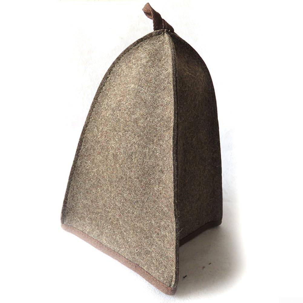 Premium Wool Felt Sauna Hats with Hanging Loop - Bath & Spa Accessories for Sauna, Steam Rooms & Relaxation - Protect Your Head from Heat & Sweat